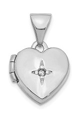 outstanding teensy white gold diamond baby charm